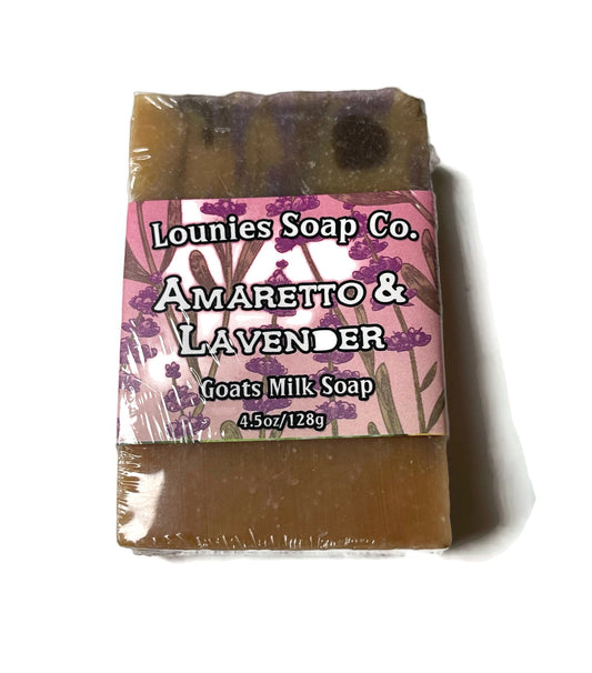 Amaretto & Lavender Goats Milk Soap