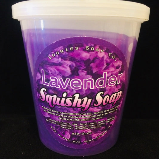 Lavender Squishy Soap - Lounies Soap Co.
