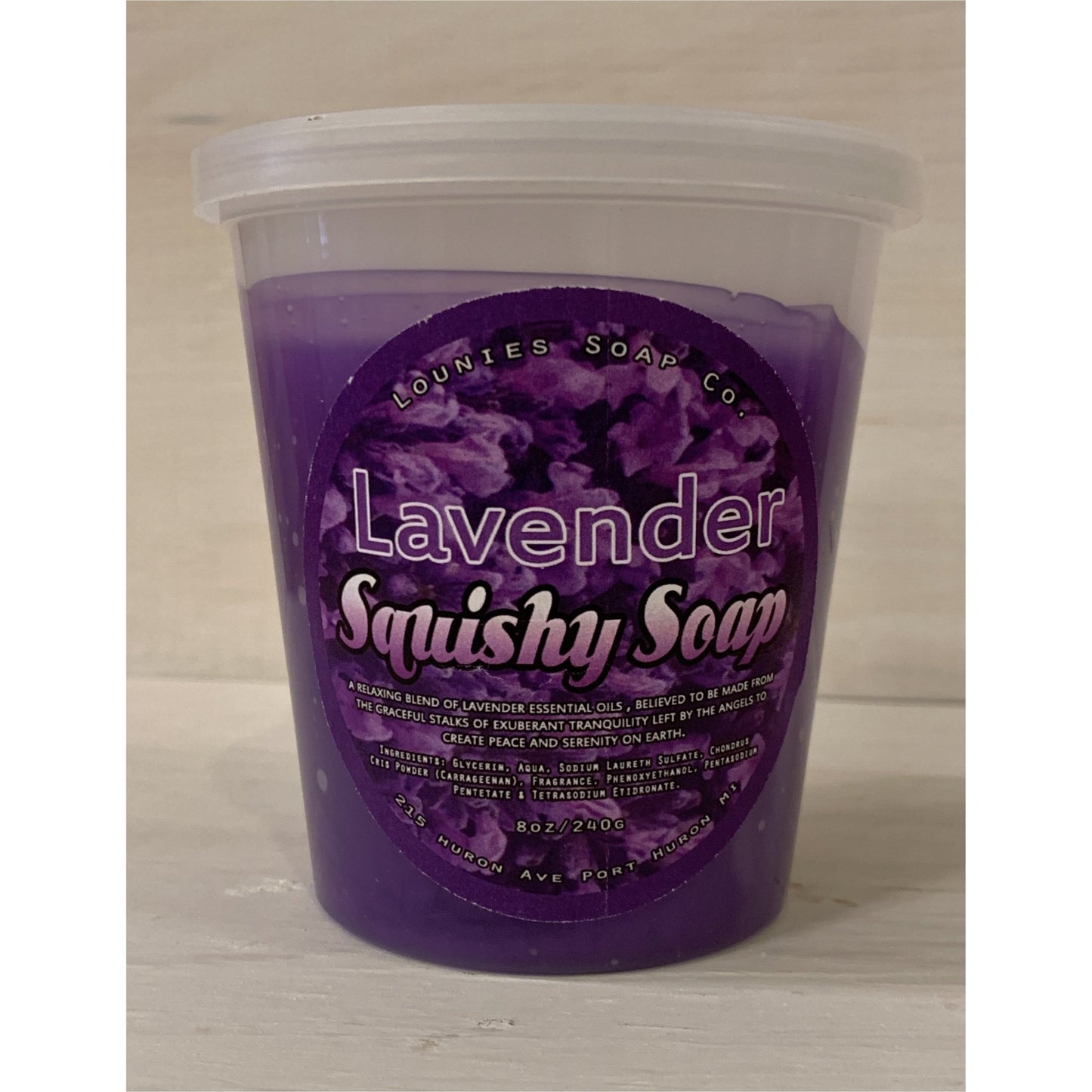 Lavender Squishy Soap - Lounies Soap Co.
