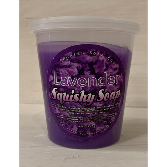 Lavender Squishy Soap - Lounies Soap Co.