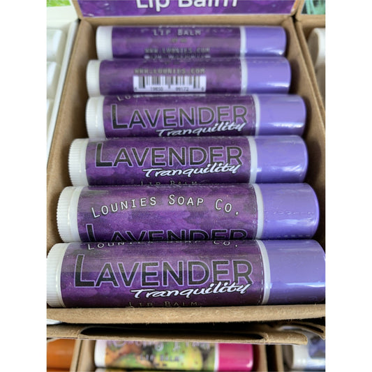 Lavender Tranquility Lip Balm - Lounies Soap Co.