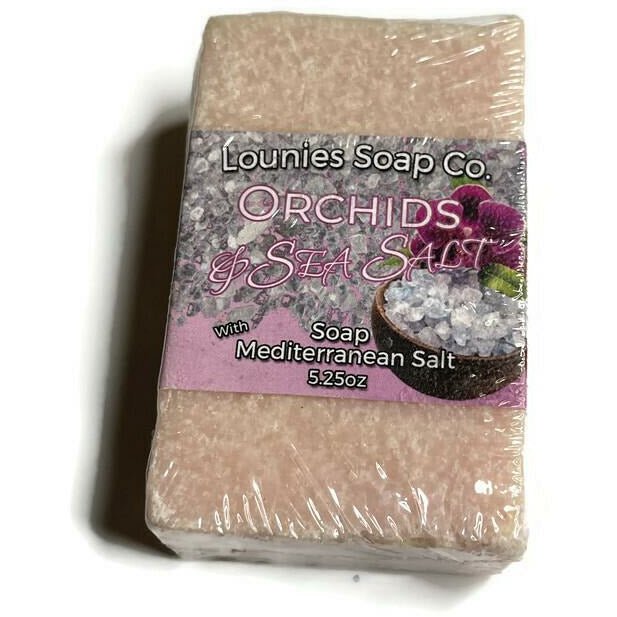 Orchids & Sea Salt Soap - Lounies Soap Co.
