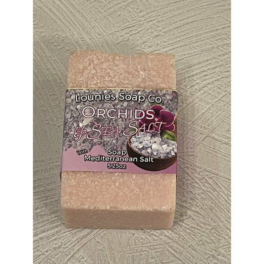 Orchids & Sea Salt Soap - Lounies Soap Co.