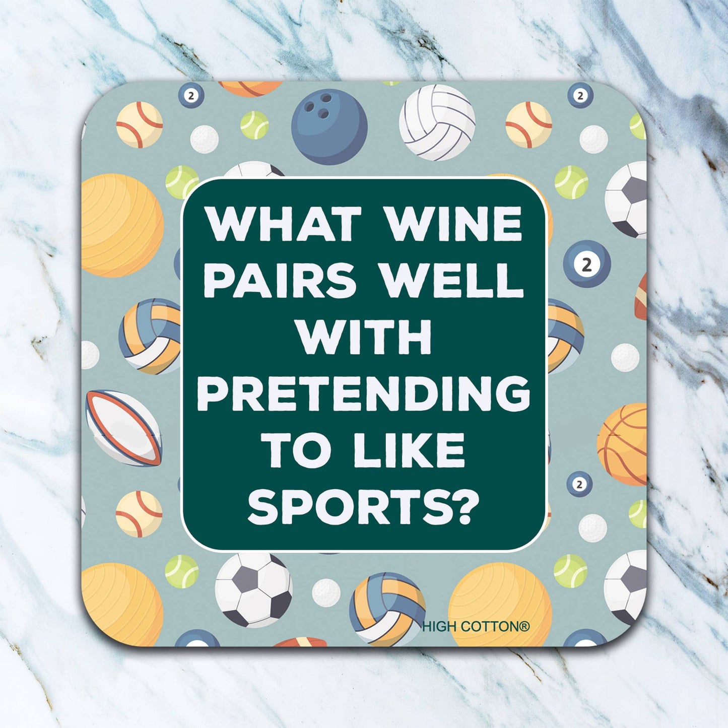 Pretending to Like Sports Coaster - Lounies Soap Co.