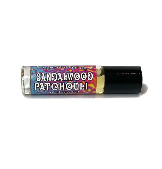 Sandalwood Patchouli Perfume Oil - Lounies Soap Co.